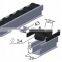 JY-2045|Black plastic roller skate wheel conveyor|Aluminum sliding track for transport machine