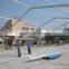 church curved marquee 15m x20m with transparent window for 600 people