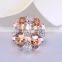 High quality cloth brooch for sale,big flower colorful cz brooch cheap price