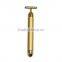 Hot selling 24k gold energy facial Vibrating bar face Massage lifting machines T shape Women beauty bar