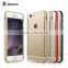 Original Baseus Metal Aluminum Bumper TPU Back Cover for iPhone 6 6s, for iPhone 6S Plus Baseus Fusion Series Case