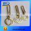 Tuopu Solid Brass Key Holder Belt u Hook Key Buckle Hook And Loop Belt Buckle