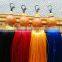 Long beeswax crack bead tassel