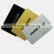 Metallic Sparkling Gold Embossed Cards Plastic PVC Membership Card