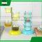 Kitchen accessories plastic rotate seasoning pot condiment container spice pots box tin bottle jar