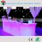 PE plastic/remote control/RGBW glow bar furniture/event nightclub LED Bar Counter