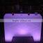 straight bar counter with LED lighting rectangle LED bar counter