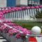 SOL good design plastic fence planter saddle-shaped fence planter plastic flower vase