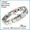 Stainless Steel Energy Element Silver Gold Plating Bio Magnetic Bracelet for Men