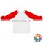 Unisex White Ruffle Raglan Customize Ruffle Raglan Shirt Hot Selling Long Sleeve T Shirts
