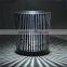 Black Glass Candle Jar with Wooden Lid