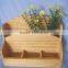 wooden storage box business card holder