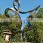art deco garden metal craft lotus stainless steel modern sculpture