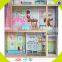 2017 Wholesale Best Three Floors Wooden Modern Dollhouse W06A247