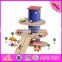 2016 new products interesting children wooden toy car parking garage for sale W04B044