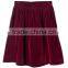OEM Service High Quality Pleated Red Velvet Skirt