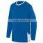 Youth Block Out Long Sleeve Jersey Pad Print Label Contrast Color Side Panel Tee 100% Polyester Wicking Moisture Athletic Tops