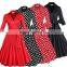 Walson Z&M 2016 Retro 50s prom dress cheap Vintage long sleeved Polka dots Swing Jive Dress Rockabilly prom dress 50s