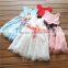 Modern Summer Lace Blank Baby Girl Princess Birthday Vest Dress