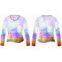 hot sale comfortable heat transfer digital printing custom process women's long-sleeved cotton T-shirts