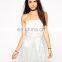 Latest fashion woman party pleated cocktail dress 2016