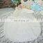 LS00391 beaded wedding gown with 3/4 length sleeves white long gown cathedral train wedding dress