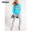 Polyester/cotton ankle-length women gray gym pants joggers custom