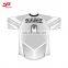 Wholesale custom sublimation blank short sleeve black orange soccer jersey