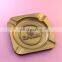 Square with rounded corners plating bronze injection processing ashtray wholesale