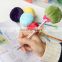 Plastic creative stationery gel pen/colorful hair ball for children study