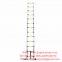 3.8m Aluminum Telescopic Ladder With Stabilize Bar