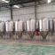 Beer fermentation tank, conical fermenter with cooling jacket