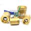 GOGO High quality 1PC Brass Ball Valve Switch Long handle Thicken Butterfly handle Double inside and outside wire DN8 1/4 Water