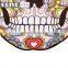 Digital Print Color Skull Pattern Microfiber Custom Beach Towel