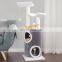 Floor to Ceiling Cat Tree Popular Plush Wooden Cat Scratcher Tree Cheap Cat Tree