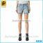 2016 OEM Service Ripped Acid Washed Short Jeans For Girls