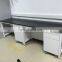 Laboratory Furniture Island Table with Movable Cabinet