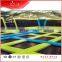 Kids Sky Zone Jumping Trampoline Park Indoor Park With Slam Dunk For Sale