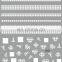 JOYFUL 504-516 hot sale polka dot Christmas snowflake nail stickers 3d adhesive nail stickers
