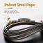 Adjustable Length Steel Ropes with Ball Bearings Metal Handles Skipping Jump Rope for Home Gym Crossfit Workouts