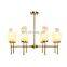 Home decoration modern professional lighting lava lamp iceberg glass bronze chandelier