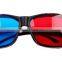 acrylic lens PC frame classic bulk red and blue 3D glasses