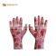 sunnyhope cheap colored pattern cute13guage nitrile coated wholesale kids gardening work gloves