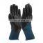 Sunnyhope Car Assembly Oil Resistant custom 13gauge black Smooth nitrile coated gloves
