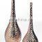 Modern New Silvery Makusky Series Long Neck Gilded Flower Vase for Home Decoration
