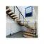 CBMmart U-Shape Modern Indoor Stair Treads Wood Step Prefabricated Stairs Steel Staircase for Home Decoration