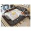 Multi-function king size beds massage fabric bed