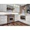 New custom design white shaker I shape solid wood pull out pantry kitchen cabinet