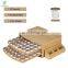 70 Capacity 2-tier Bamboo Coffee Pod Holder Storage Organizer with Drawer for K-Cups Pods Organizer For Coffee Station