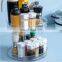 360 Rotating  Plastic 2-Tier Kitchen Bathroom Storage Rack Spice Rack Organizer